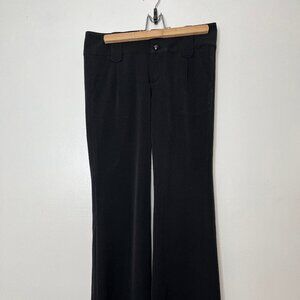 Dream Culture Black Mid-Rise Boot Leg Dress Pant